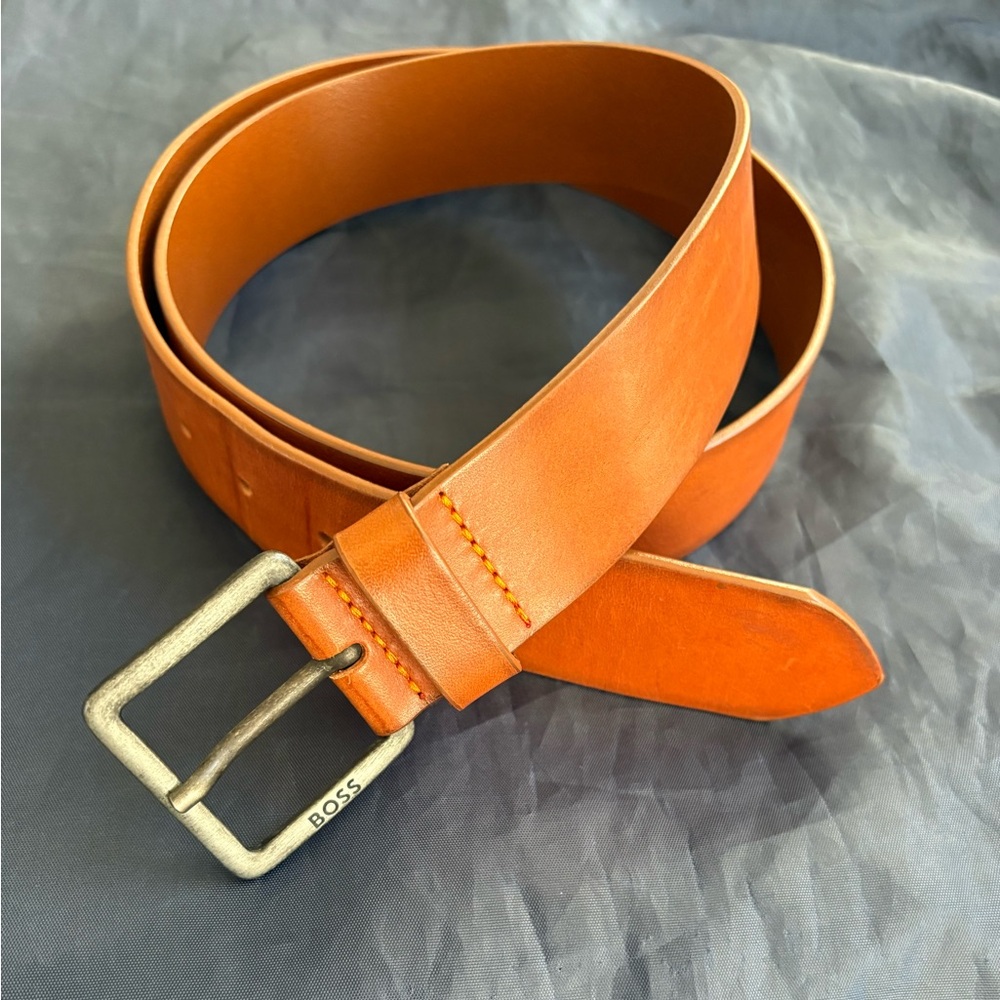 BOSS leather belt 42